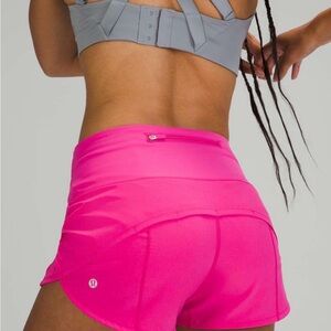Lululemon Speed Up High Rise Shorts 2.5” Lined Sonic Pink Size 6